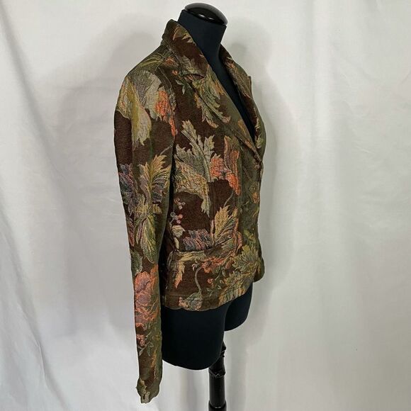 DKNY Jeans Tapestry Autumnal Blazer - Women’s M - Picture 3 of 8